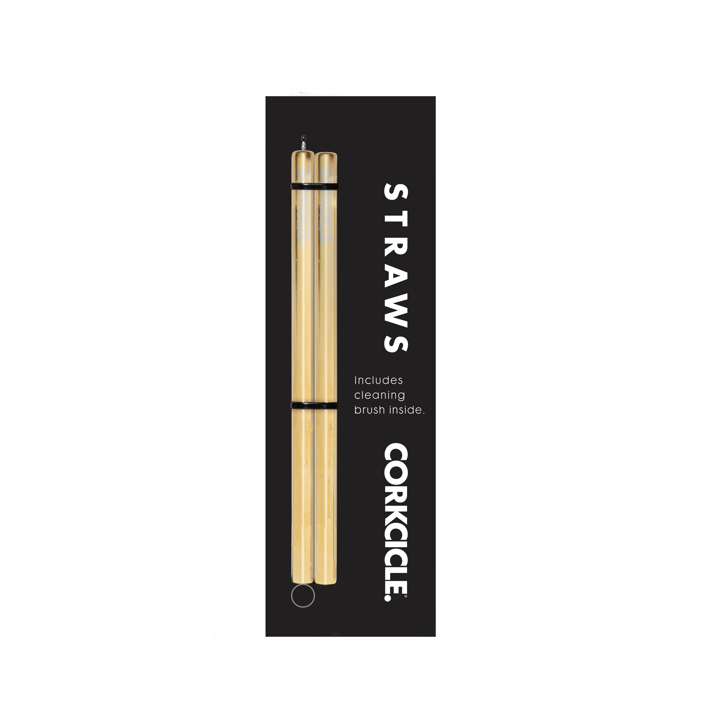 Cocktail Straw 2-Pack / Gold